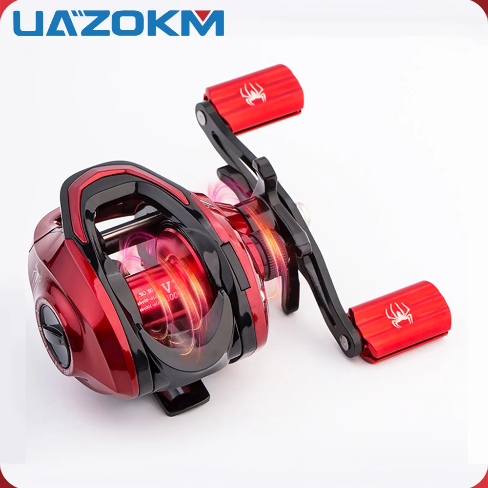 Ultra Smooth Baitcasting Reel 8KG Max Drag 18+1 Ball Bearings 7.2:1 High Speed Gear Ratio Metal Line Cup Sea Fishing Jig Wheel