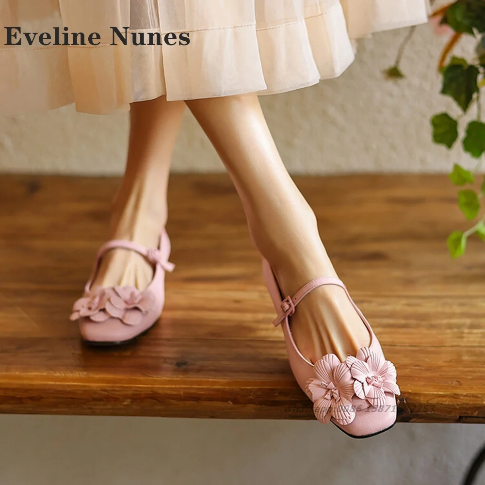 Туфли-лодочки женские с квадратным носком и ремешком на одно слово