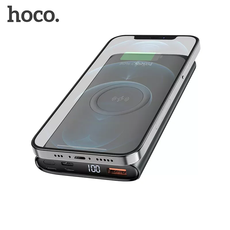 

HOCO Power Bank 10000mAh 22.5W PD Fast Charging with 15W wireless charging Powerbank Portable Battery Charge For iphone 13 12 11