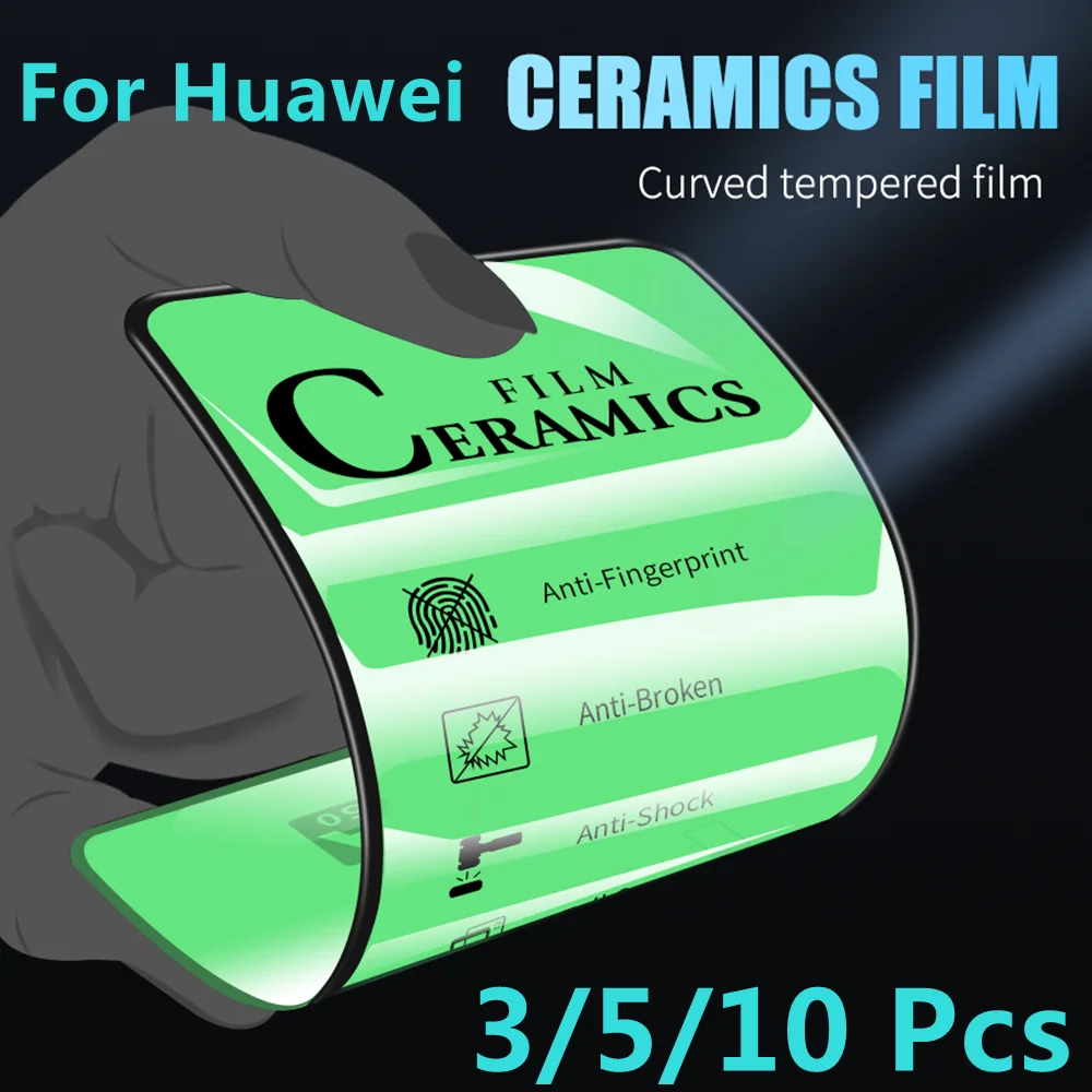 

Soft HD Ceramic Film For Huawei P30 P40 P50 Mate RS 30 40 Nove 7 8 9 for Honor 50 60 Pro Plus V40 Magic 3 4 Screen Protectors