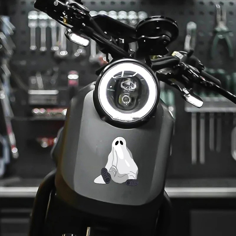 Светоотражающие Наклейки Для Хэллоуина Призрак Дизайн Автомобиля Ноутбука