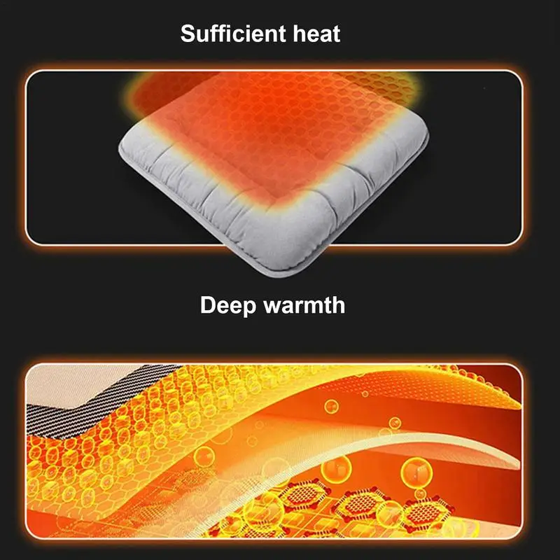 Подушка сиденья с подогревом для автомобиля графеновая зимняя подушка