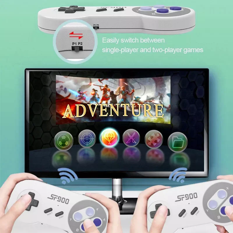 Фото Беспроводная игровая консоль VERORA для SNES, совместимая с HDMI, Игровая приставка со встроенными 3500 + Ретро-играми для SFC Drive №2