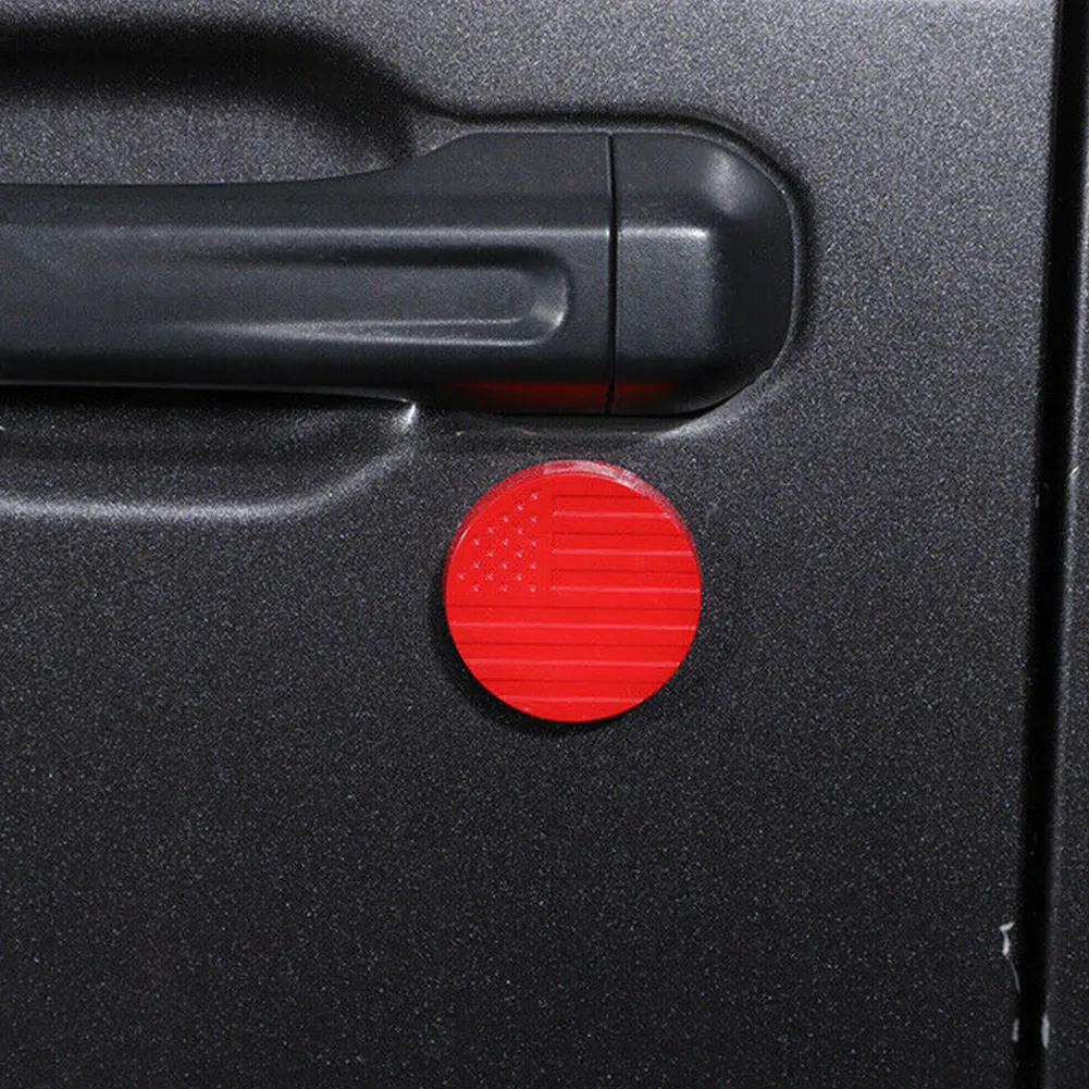

Red ABS Door Key Socket Cover For Jeep Wrangler TJ JK JL JT Gladiator 1997+ Car Door Key Socket Cover Trim Decor