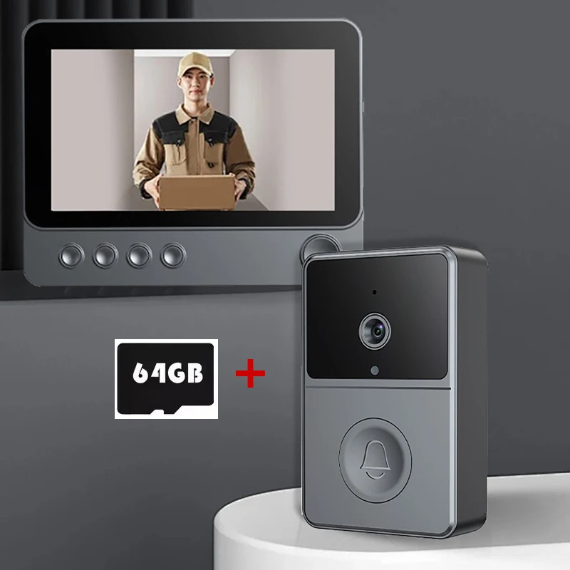 Беспроводной видеодомофон Luxuglow 4,3 дюйма