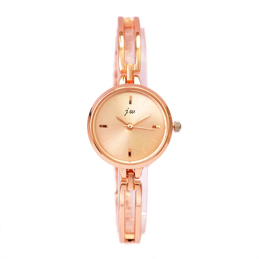 Bracelet Watches Luxury Fashion Rose Gold Alloy Small Quartz Watch Qualities Simple Ladies Wristwatches Female Chain Clock
