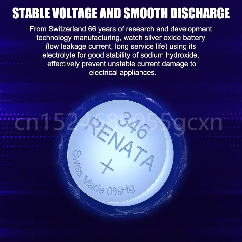 RENATA Swiss 346 SR712SW 1 55 В оксид серебра батарея для часов масштабной игрушки