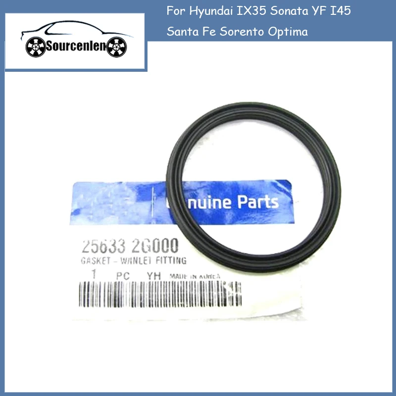 

Brand New Genuine Engine Coolant Outlet Gasket 25633-2G000 for Hyundai IX35 Sonata YF I45 Santa Fe Sorento Optima 256332G000