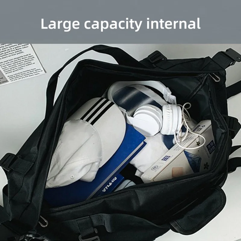 Gym Bag Travel 2023 New Fashion Handbag Shoulder Backpack Outdoor Camping Sports  Fitness Training Student Schoolbag xa44wd