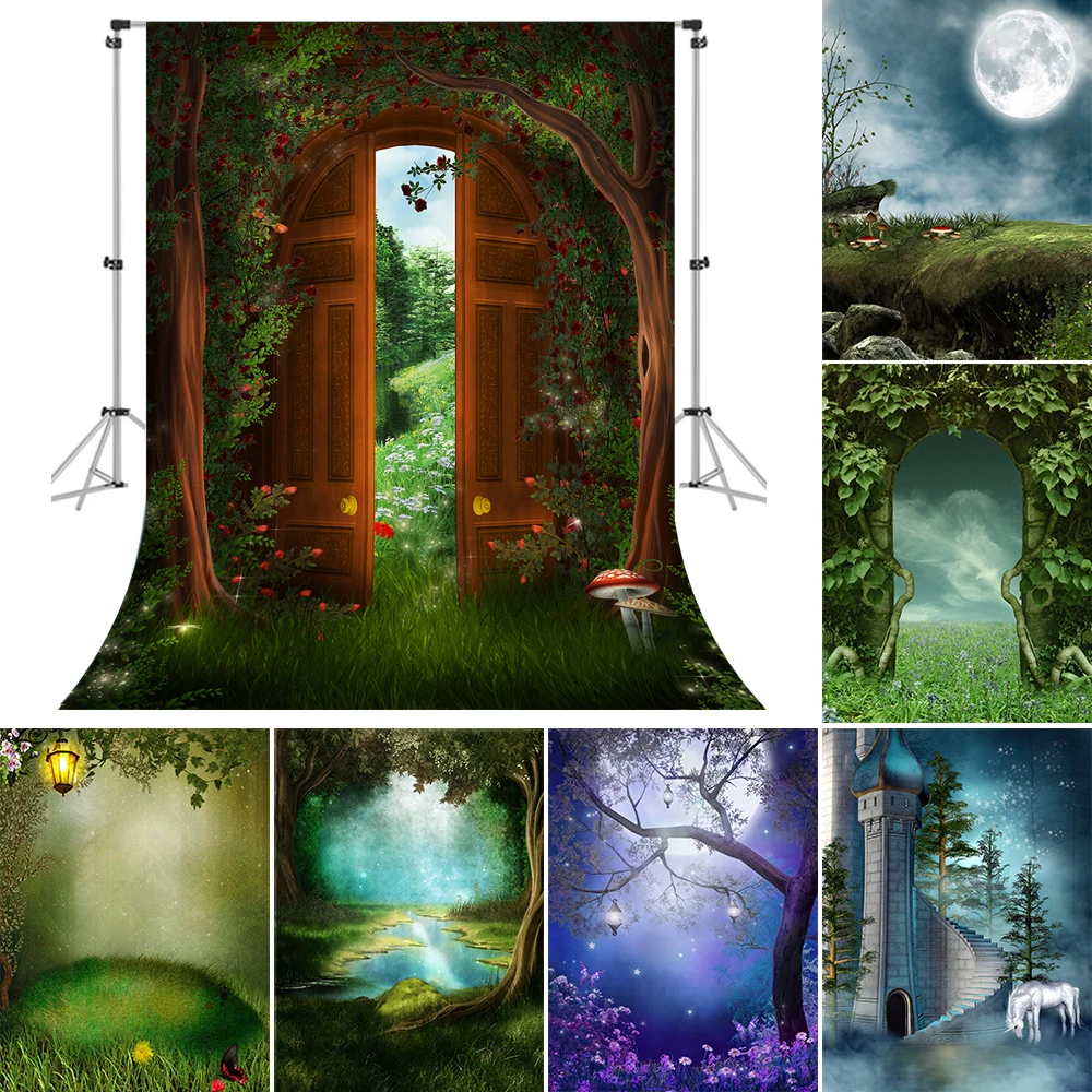 

Bonvvie Backdrop Fairy Tale Forest Wonderland Magic Dreamy Jungle Baby Birthday Photographic Background Photo Studio Photophone