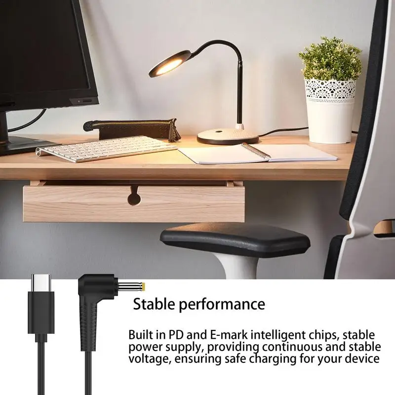 USB C к DC адаптеру 65 Вт PD Type кабель 4 92 футов