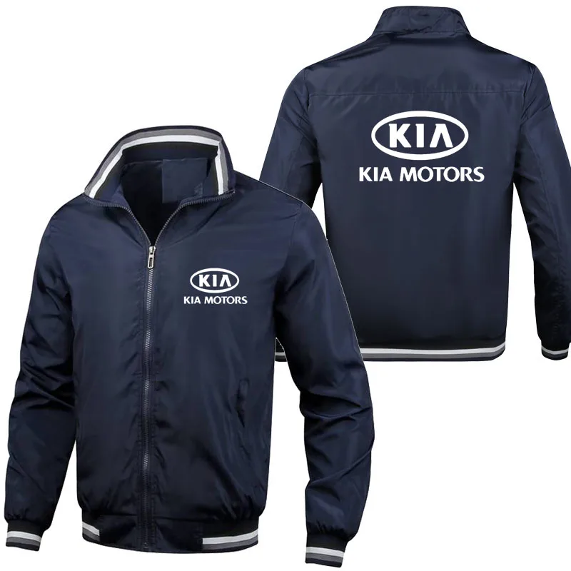 

Men's bomber jacket men's clothing top Kia car logo print Spring Autumn High Quality new Harajuku men's coat men's jacket