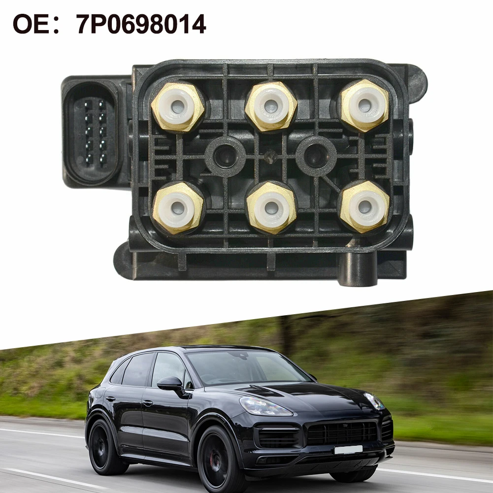 

1pc Black Car Air Suspension Compressor Solenoid Valve Block For Porsche For Cayenne For Jeep For Grand For Cherokee #7L0698014