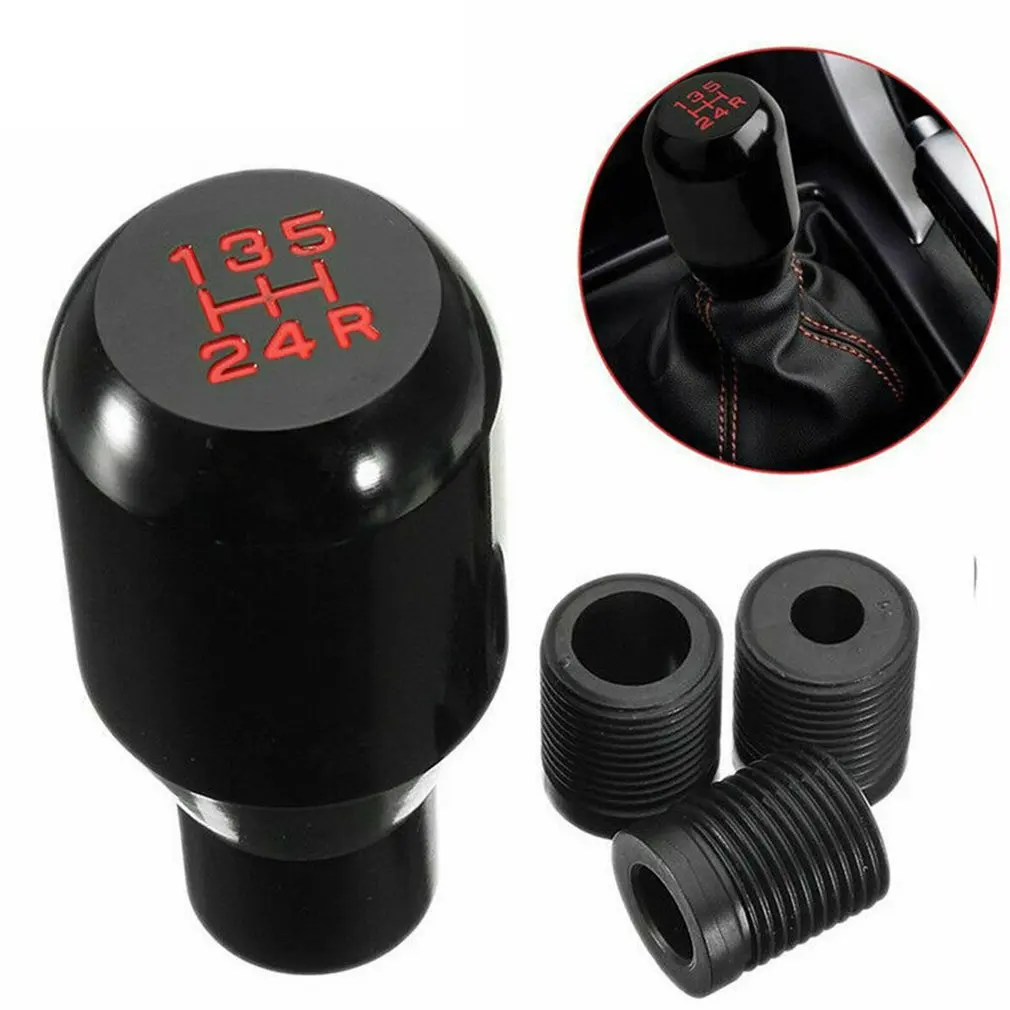 

Low price Universal Car 5 Speed Manual Aluminium Gear Head Stick Shift Knob Lever Auto Car Modification Professional