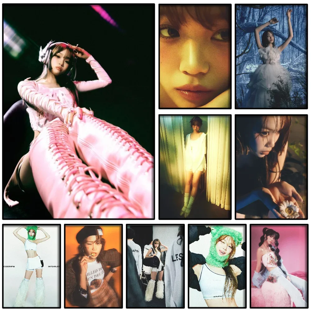 Idol Chaewon EASY альбом плакат самоклеящаяся художественная водостойкая бумажная