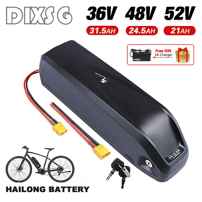 

Elektrische Fahrrad Hailong Batterie 36V 48V 52V USB 18650 BBS02 BBS03 BBSHD 30ah 40Ah 500W 750W 1000W 1500W Roller Batterie