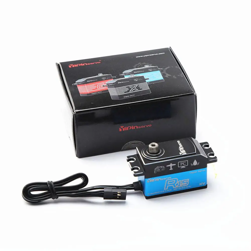 

2pcs High Speed Short Edition R15 Metal Gear 15kg Torque Digital Servo For Rc Car Crawler Scx10 Trx4 1:8/1:10 Rc Car Truck Robot