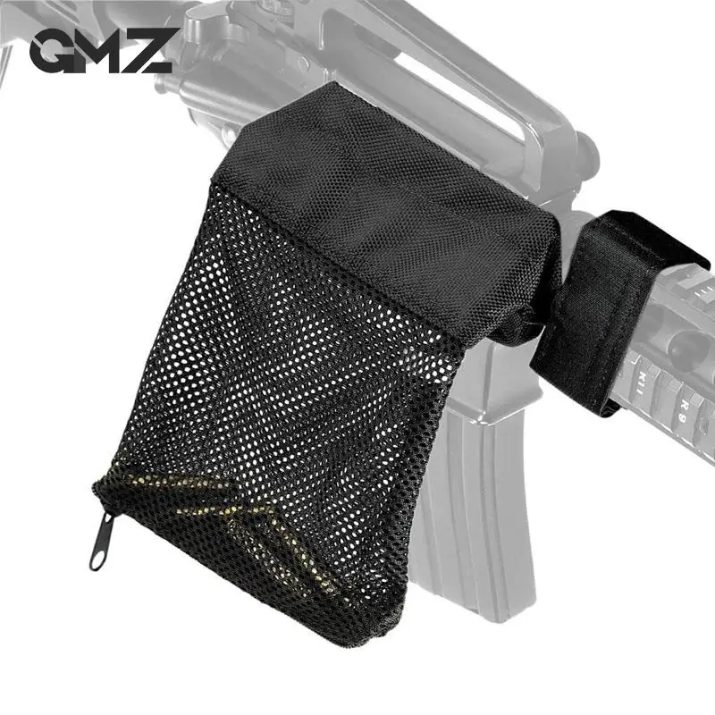 

Hunting Tactical Bullet Recycling Bag Catcher Rifle Mesh Military Army Shooting Brass Wrap Around Zipper Bag Hunting Accessaries