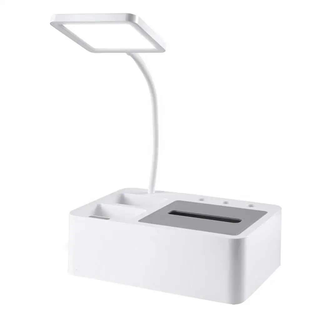 

Desk Light with Pen Holder Eye Protect Stepless Rechargeable 4000K 5W 32 LED Table Lamp Adjustable Bedroom Lighting