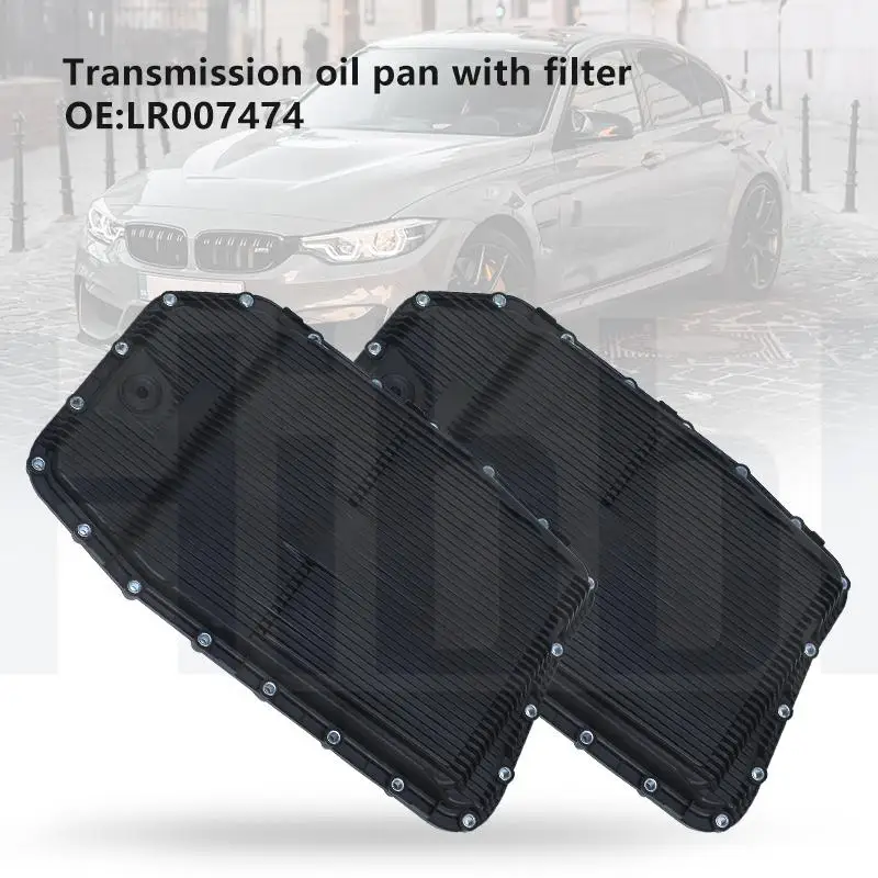 

HIBBL 2PCS Oil Pan Fit For Discovery 3/4 Land Range Rover Sport BMW JAGUAR with filter & gasket 6 speed 24117571227 LR007474
