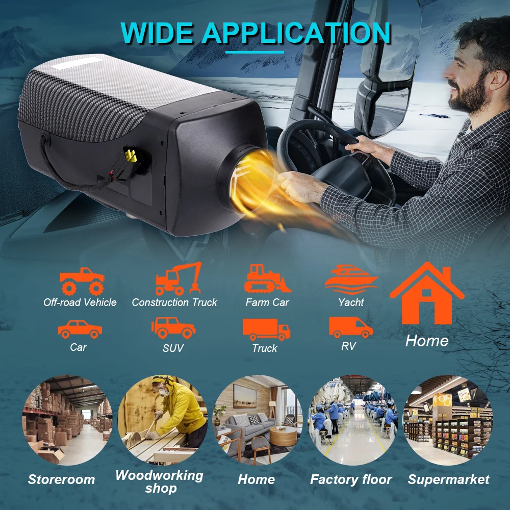 2/5/8 кВт дизельный воздухонагреватель 12 В 24 все в одном автомобильный