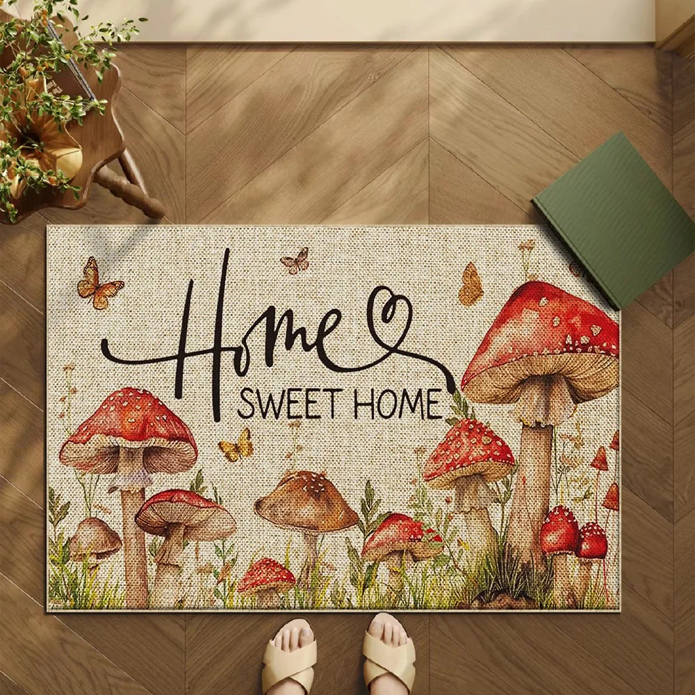 XIZI Грибной принт внутренний входной коврик для гостиной спальни ковер кухни