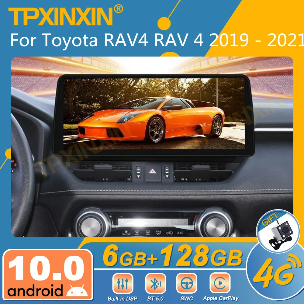 

For Toyota RAV4 RAV 4 2019 - 2021 Android Car Radio 2Din Stereo Receiver Autoradio Multimedia Player GPS Navi Head Unit Screen