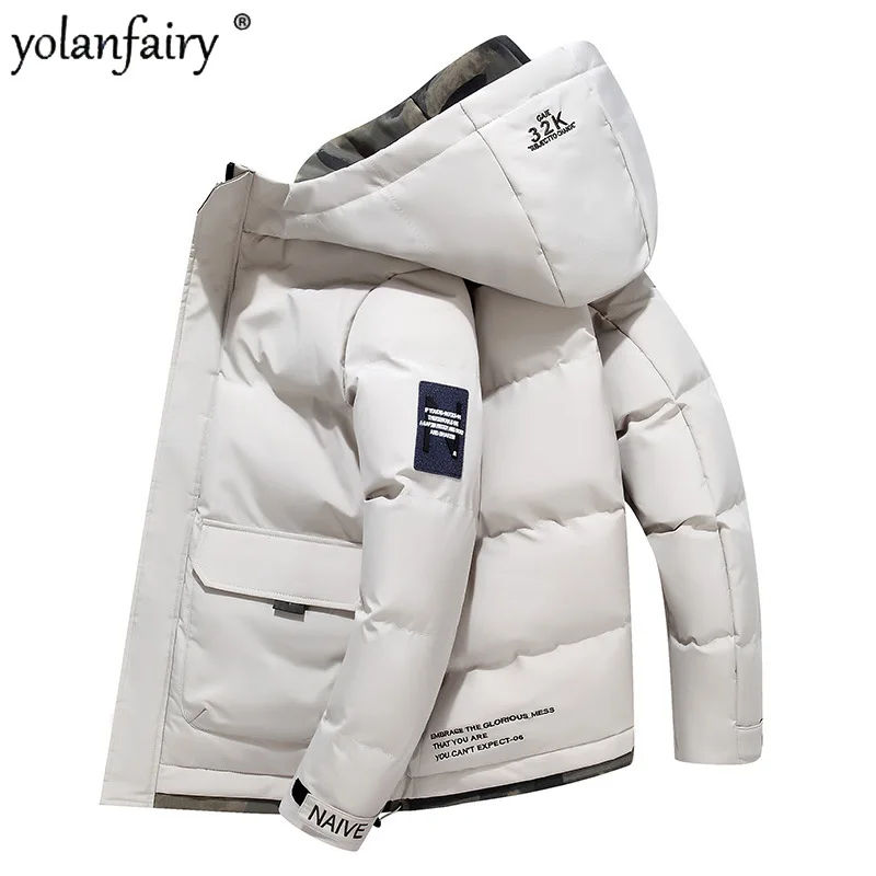 

2022 Autumn Winter New Padded Jackets Men's Short Thickened Padded Coat for Men Korean Trendy Fashion Clothes Chaqueta Hombre F