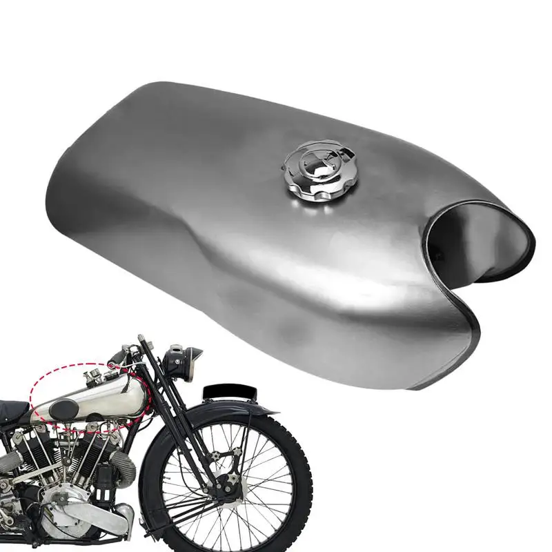 

Motorcycle Oil Tank Silver RD50 Retro Universal Oil Tanks 9L High-Hardness Replacement Riding Accessories For Motorcycles CG125