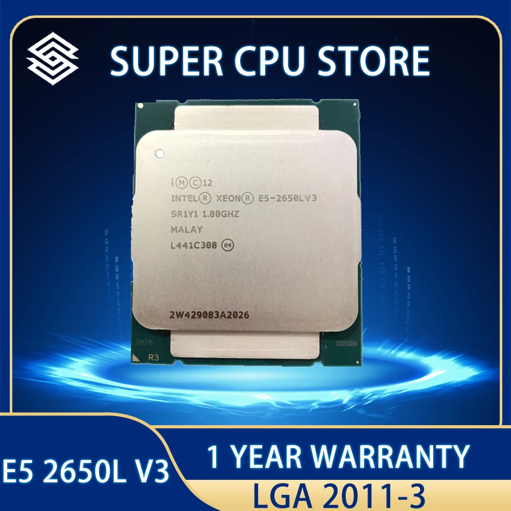 

Процессор INTEL XEON E5 2650L V3, ЦПУ процессор 1,8 ГГц 12-ядерный для материнской платы X99 E5 2650LV3 LGA 2011-3