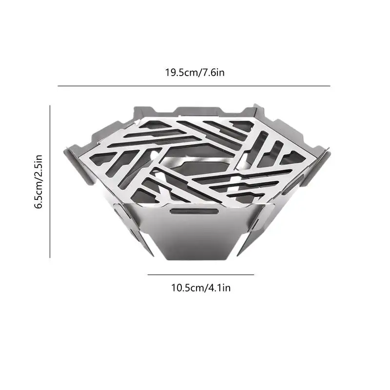 Складной ветрозащитный экран для плиты Ветрозащита из нержавеющей стали пикапа