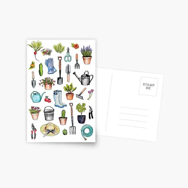 

Садовая Экипировка весенний садовый узор W открытка подарок мультяшная Модная фотография эстетический альбом Современная фотография прос...