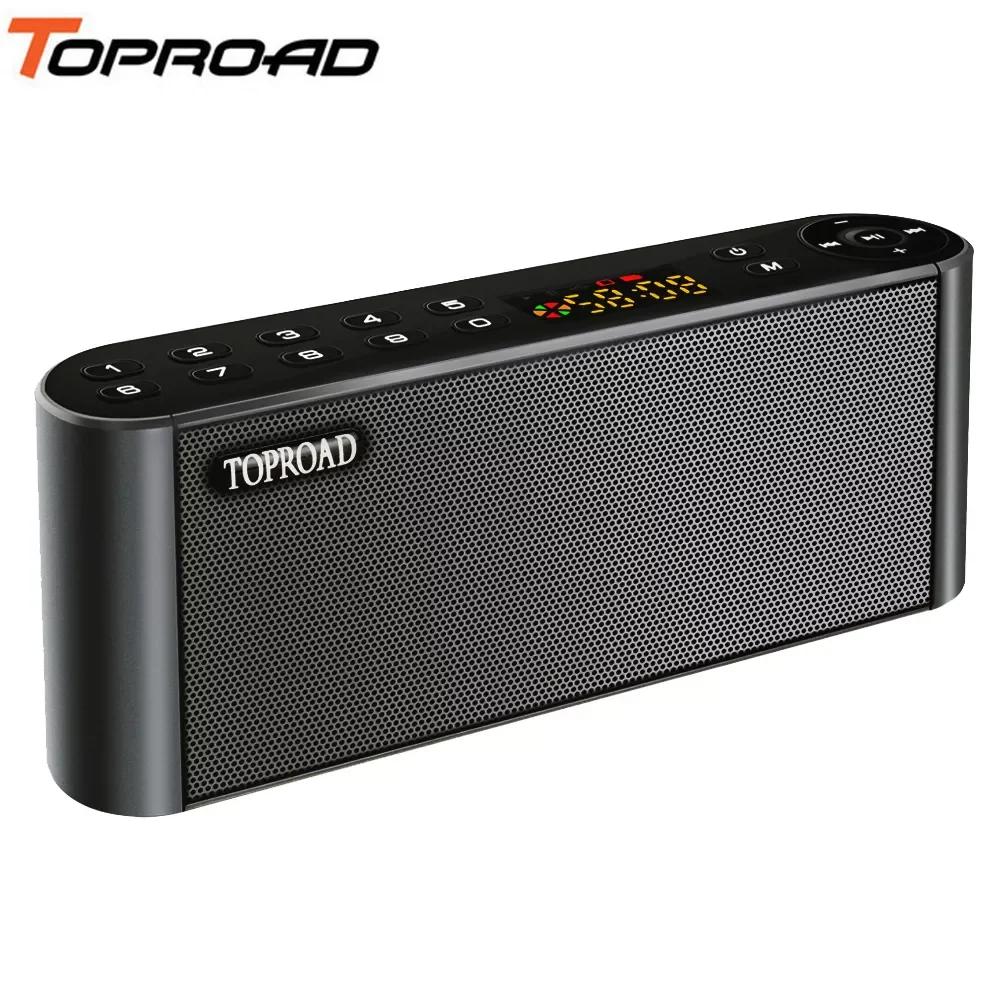 

Bluetooth-Колонка TOPROAD, беспроводная, с микрофоном, TF, FM, Hi-Fi