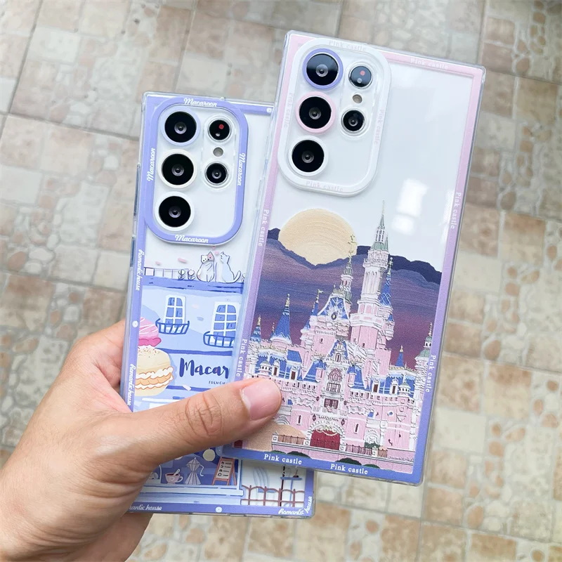 

Модный защитный чехол с замком для камеры Samsung Galaxy S22 Plus S21 FE S20 Note 20 Ultra A52S 32 A12 A51 71 72 13 A23 A33 A53 A73