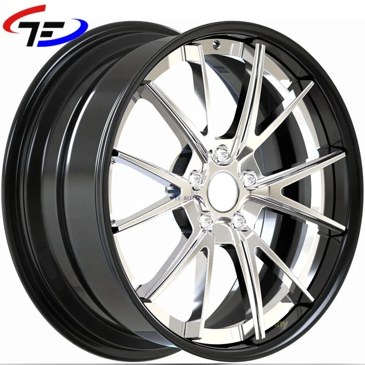 Фото 5X127 Custom Forgiato 2 Piece Chrome 22 26inch кованые глубокие колеса для Шевроле №3