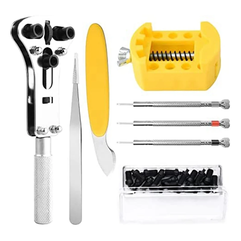 

Watch Battery Replacement Tool Kit, Watch Back Remover Tool With Watch Tool Replacement Bits Watch Opener Tool
