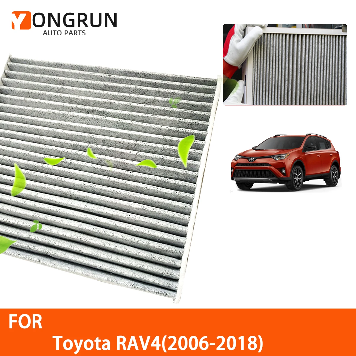 

Аксессуары для Toyota RAV4 2006-2018, автофильтры из углеродного волокна 87139-02020 87139-02090 87139-06040 87139-06080