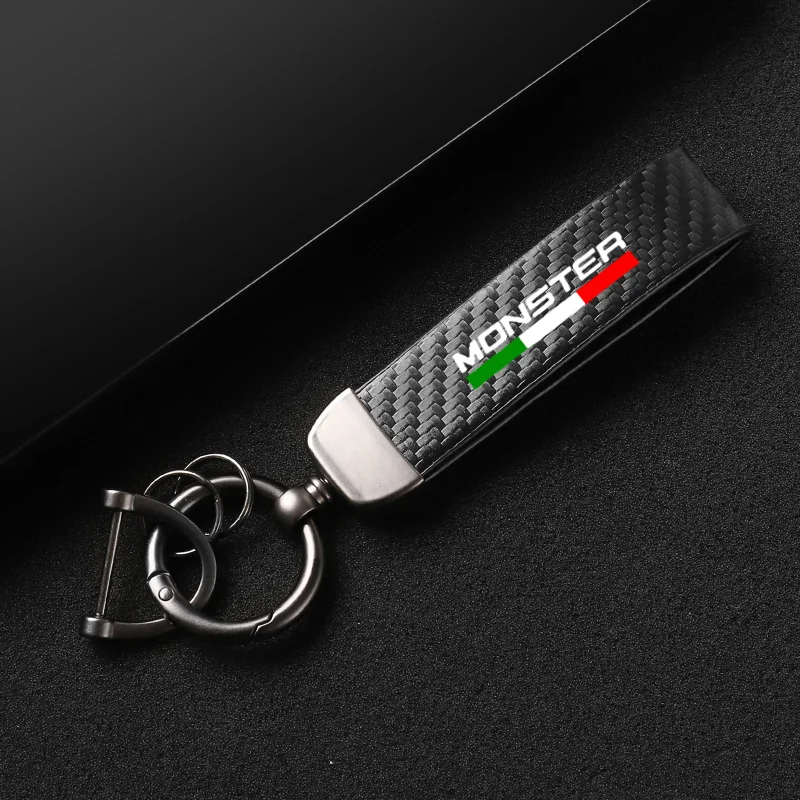 

Кожаный мотоциклетный брелок из высококачественного углеродного волокна для Ducati Monster ST2 M 400 600 аксессуары