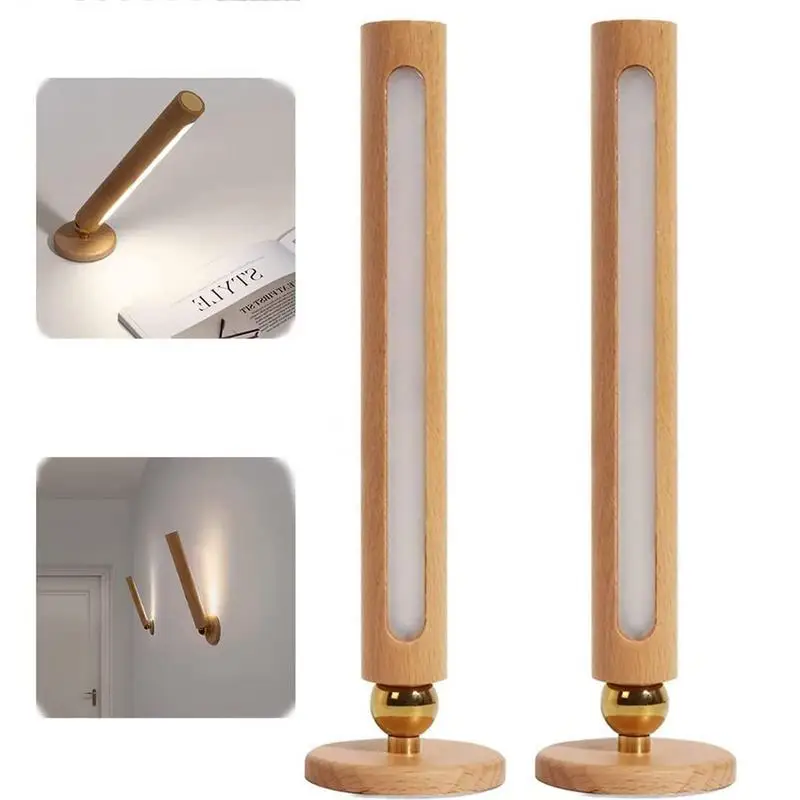 

Современная вращающаяся настенная лампа, комнатное деревянное бра, домашнее освещение, для спальни, гостиной, коридора, декоративная насте...