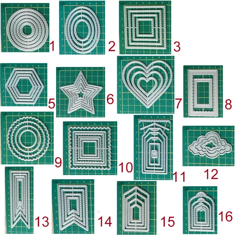 Вложенные многослойные геометрические штампы для резки металла