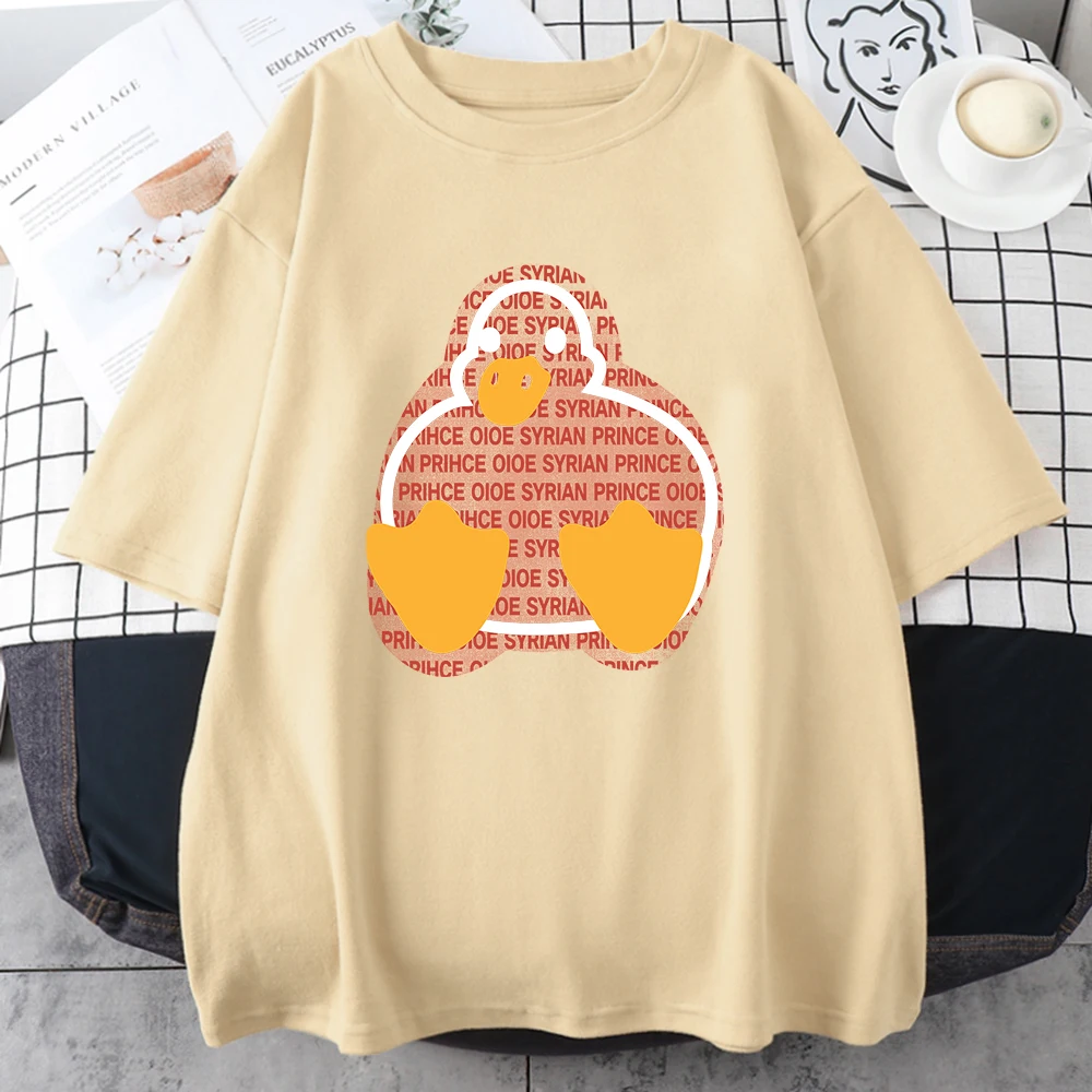 Футболка мужская с круглым вырезом и принтом Сирии утки