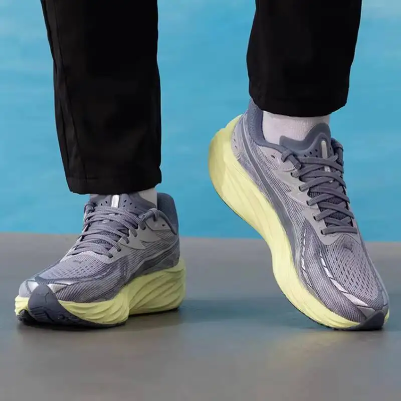 Фото Мужские кроссовки PUMA 2026 Spring Velocity NITRO 4 с полной амортизацией Nitrofoam, дышащие, легкие, для шоссейного бега, 311140-19 №4