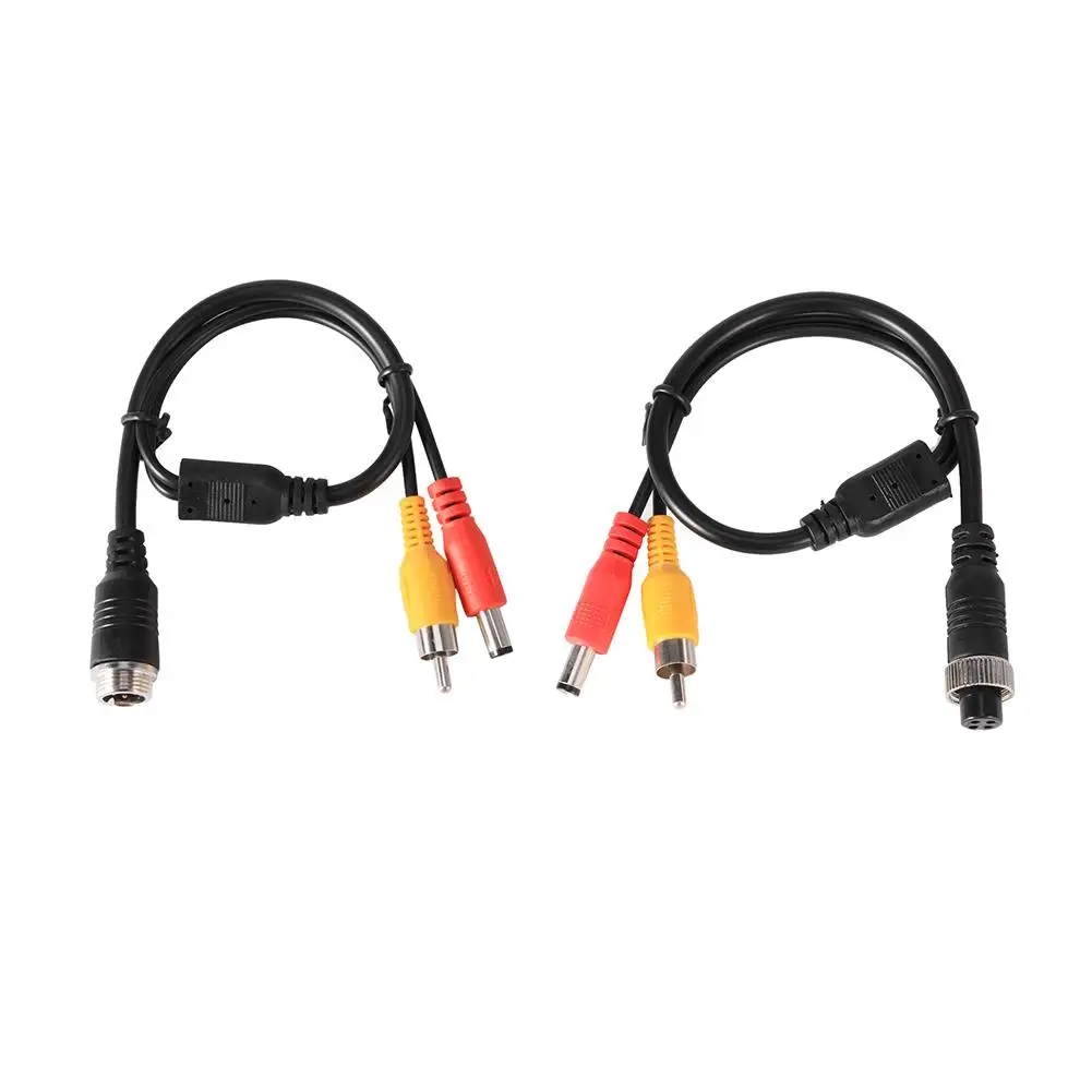

4Pin Aviation Head Female/Male To RCA Male DC Male Extension Cable Adapter Converter for CCTV Camera Security DVR IP Camera