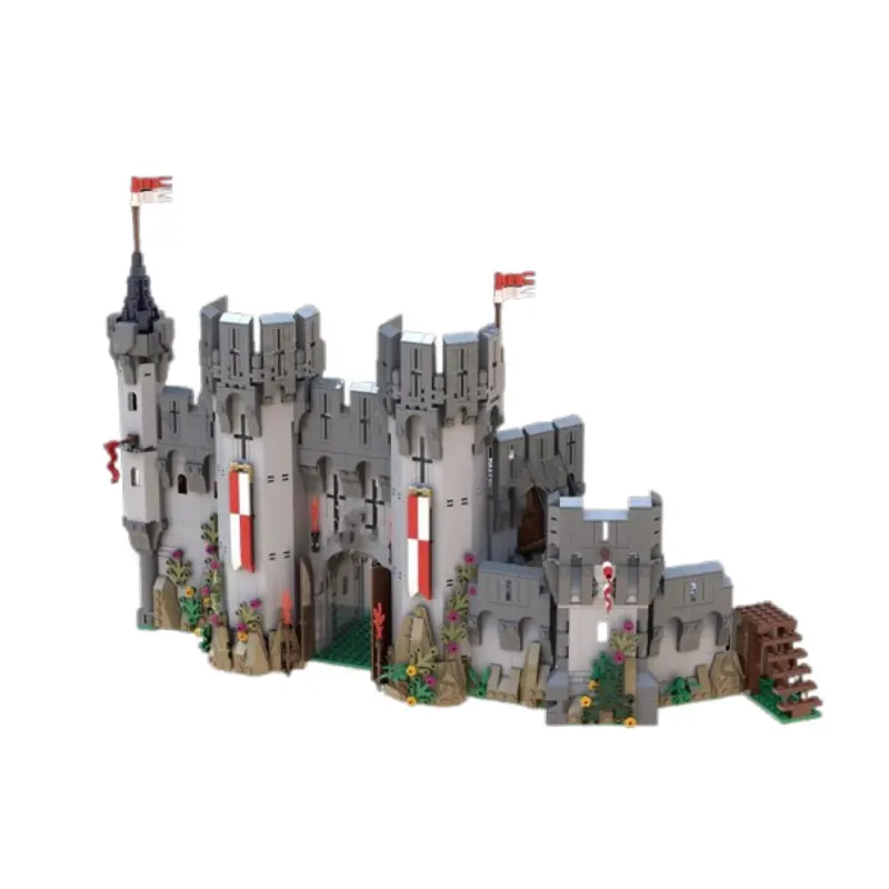 Фото Spot MOC-138840 1881 шт. Замок, сборка мелких частиц, строительные блоки, образовательная игрушка, модель, подарочный набор, украшения №3