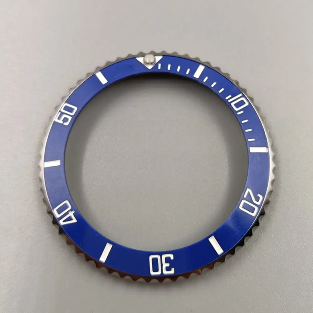 Watch Accessories Fit RLX 40MM Case Steel Ring With Black Green Ceramic Bezel Rotating Ring Fit For Rolex 116610 SUB Watches