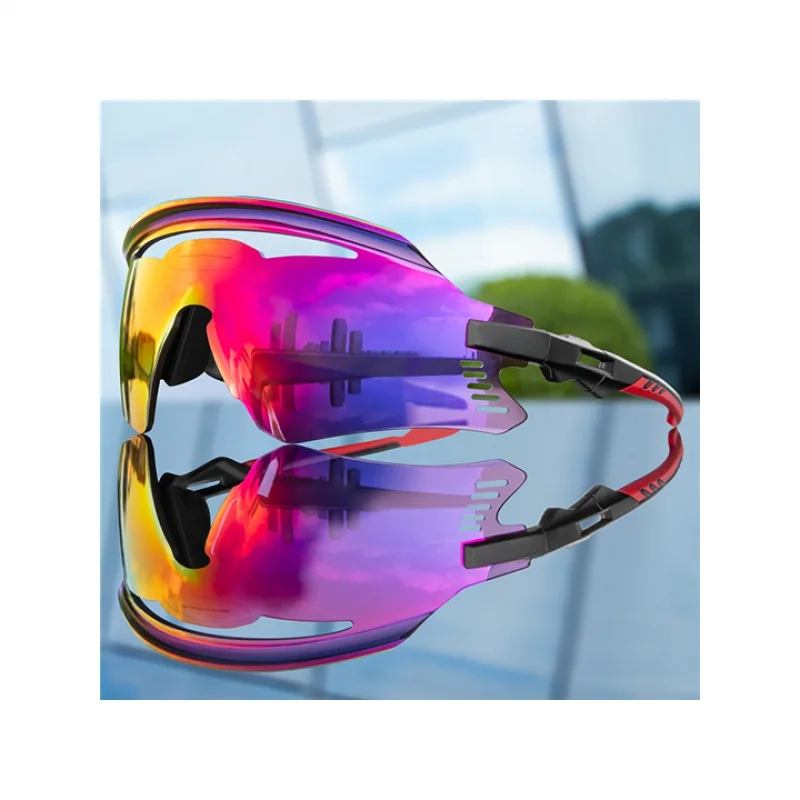 

LEO SKY Colorful 1 Lens Best Selling Professional Uv400 Protection Outdoor Cycling Sports Glasses Polarized Sunglasses Factory