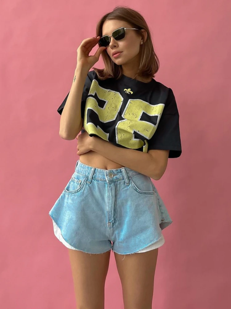 Summer Causal Jean Shorts for Women Slim Commuter Denim Shorts Fashion Y2k Streetwear Hottie Solid Pantalones Cortos De Mujer