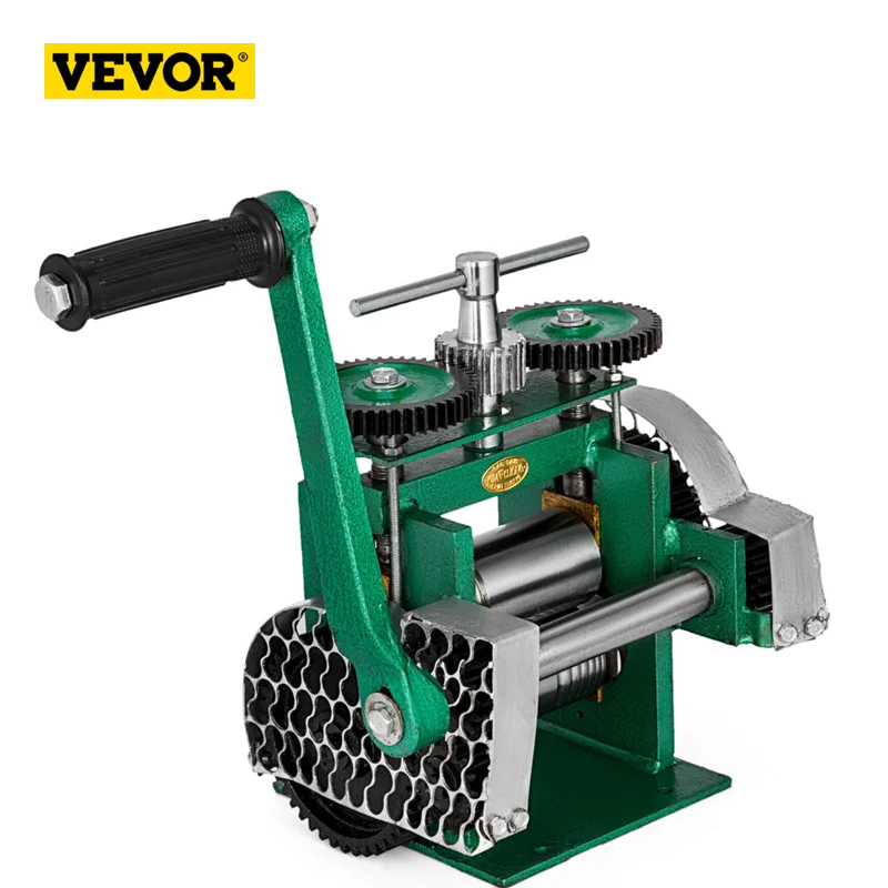 

VEVOR Combination Rolling Mill Machine Manual 5mm Opening Gold Silver Jewelry Making Manual Laminator Tablet Making Tool