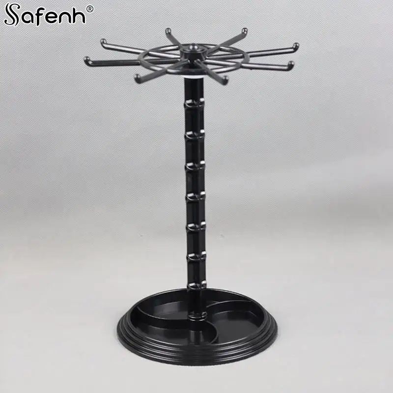 Rotating Jewelry Organizer Plastic Jewelry Display Stand Rack Clear Jewelry Dish Holder For Earrings Necklace Bracelet Pendant