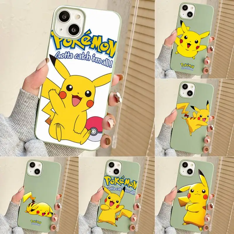 

Cute Pokemon Pikachu Phone Case For Iphone 7 8 Plus X Xr Xs 11 12 13 Se2020 Mini Mobile Iphones 14 Pro Max Case